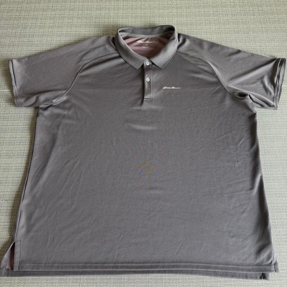 Eddie Bauer Men's 2XL Gray Polo Shirt